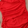 thumbnail image 6 of ZAXARRA Women's One Piece Swimsuits One Shoulder Plus Size Swimwear Bathing Suit with See Through Mesh Style, 6 of 6