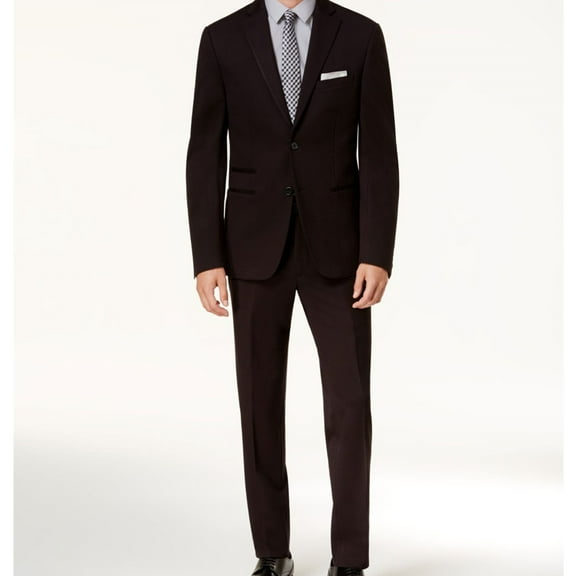 Calvin Klein Mens Slim-Fit Two Button Blazer Jacket, Black, 40 Regular