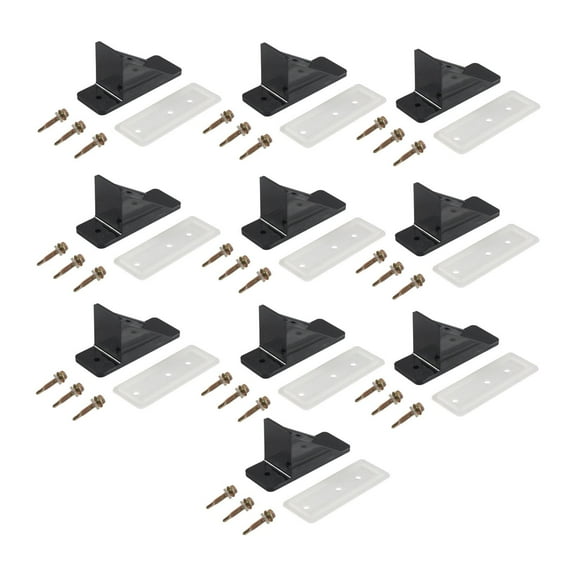 figatia 10x Generic Snow Guards s, Easy to Use, High Performance Roof Block Accessories for Roofing Black