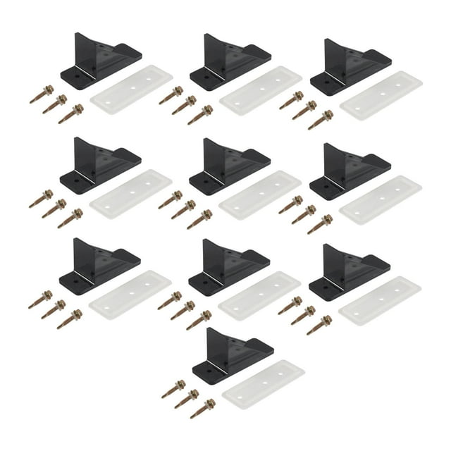 kurtrusly 10Pcs Generic Snow Guards Easy to Use Practical Accessories for Roofing Black 100mm