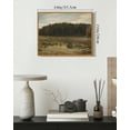 thumbnail image 6 of Drsoum Vintage River in Forest Wall Art 11x14in Natural Framed Rustic Retro Nature Landscape Prints Farmhouse Classic Decorations for Bathroom Bedroom, 6 of 6
