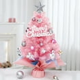 thumbnail image 2 of Tabletop Christmas Tree for Small Spaces, Mini Artificial Xmas Tree with Hanging Ornaments for Apartments, Dorms, and Desks Christmas Decorations, 2 of 7