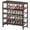 Gray, variant on JIOABL 5-Tier Shoe Rack, 30" Wide Entryway Storage Organizer with Adjustable Feet, Rust-Proof Steel Frame & Particle Board Shelves, Gray