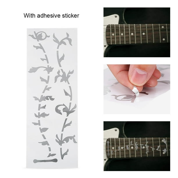 Pegatinas para diapasón de guitarra, diseño de brotes de árboles, pegatinas para diapasón de guitarra, pegatinas para diapasón de guitarra, fiables y duraderas