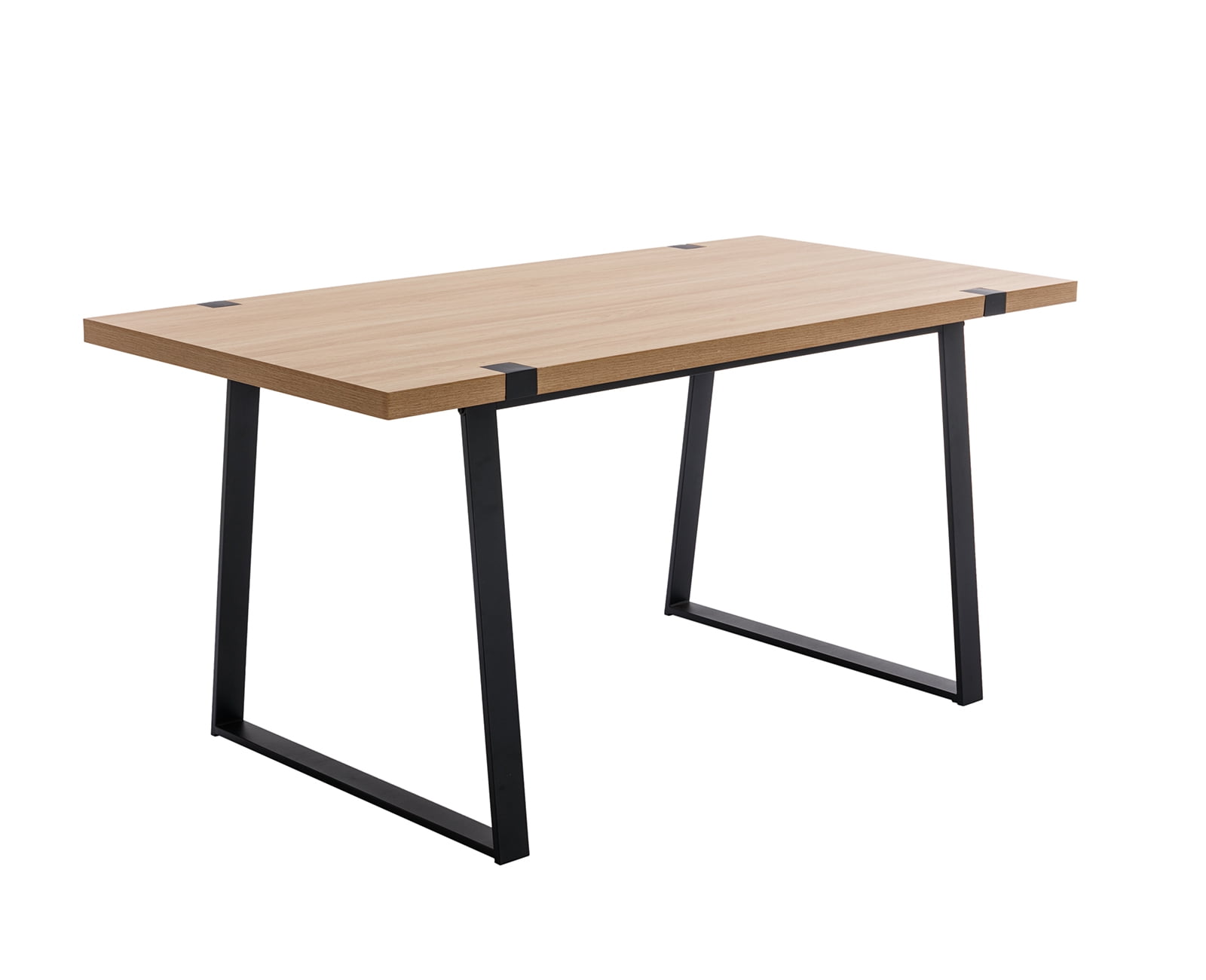 Guyou MidCentury Modern Solid Wood Dining Table, 63 Inch Farmhouse