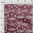 thumbnail image 2 of oneOone Polyester Spandex Dark Magenta Fabric Ikat Sewing Fabric By The Yard Printed Diy Clothing Sewing Supplies 56 Inch Wide, 2 of 4
