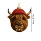 thumbnail image 3 of Adornos Navideños Acrílicos de Animales | Adornos Colgantes Planos de 2 Mm de Grosor con Cordón Dorado | Decoración Compacta y Duradera para Árbol de Navidad de 8 Cm | Multiusos para El Hogar, La Ofi, 3 of 6