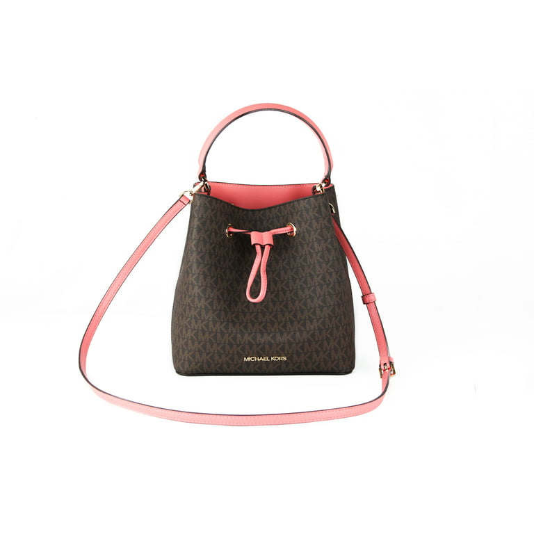 Michael Kors Bags | Michael Kors Suri Medium Bucket | Color: Brown/Pink | Size: Os | Namirabayoumi's Closet