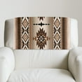 thumbnail image 4 of COEQINE Recliner Headrest Cover PU Leather Chair Headrest Cover Furniture Protector Decorative Head Rest Covers for Recliner/Sofa/Couch/Loveseat, 17x27 Inch, Western American Tribal Brown, Set of 3, 4 of 7