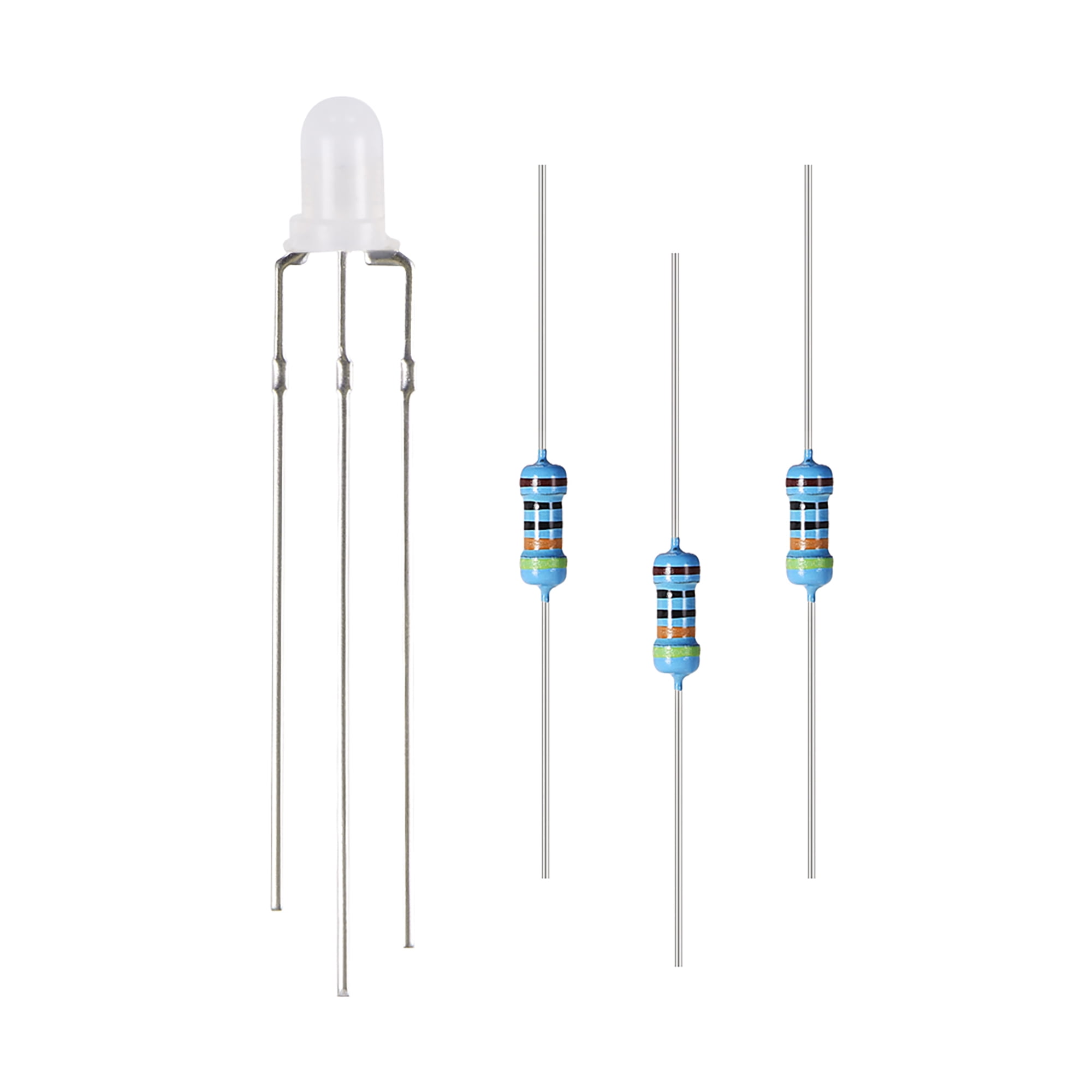 XYWHPGV Kit De Diodes Et Résistances LED De 5 Mm, Bicolore