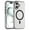 black, variant on For iPhone 16 MagSafe Frosted Translucent TPU + PC Full Coverage Phone Case