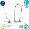 thumbnail image 6 of Pacific Bay Lynden Kitchen Faucet Modern High Arc Sink Faucet, Polished Chrome, 6 of 8