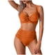 thumbnail image 5 of Conjunto de Trajes de Baño de Color Sólido de las Mujeres, una Pieza Plisada Conservadora con División Lateral para la Playa Y la Piscina, Trajes de Baño de Verano Modestos, 5 of 9