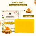 thumbnail image 2 of Ayurvedic Handmade Soaps Natural Bath Bar - Turmeric and Basil Combo Pack | Essential Oil | Vegan | All Skin Types | (Pack OF 6), 2 of 5