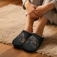 thumbnail image 5 of POLERO Soft Indoor Closed Toe Slippers Non-slip Sole Lightweight House Slippers Bedroom Home Shoes Adorable Pug Print, Size 7.5-8.5, 5 of 7