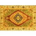 thumbnail image 1 of Ahgly Company Machine Washable Indoor Rectangle Abstract Yellow Modern Area Rugs, 8' x 10', 1 of 4