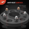 thumbnail image 4 of A-Premium M14-1.50 Wheel Studs Compatible with Audi A8 Quattro 2011-2020 Q3/Q3 Quattro 2015-2018 Q5 2009-2020 Q7 Q8 S8 SQ5 Front and Rear Side 20-PC Set, 4 of 6