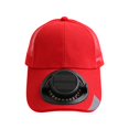 thumbnail image 2 of Leeye Solar Fan Hat Rechargeable Baseball Cap with Built-in Cooling Fan Solar Powered USB Charging Sun Protection Hat for Outdoor Sports Hiking Fishing, A, One Size, 2 of 7