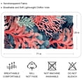 thumbnail image 2 of Coral Translucent Chiffon Yarn Silk Scarf - Lightweight and Breathable - 180*73 Size - Head Wrap for Women and Hair - Elegant Fashion Accessory, 2 of 6