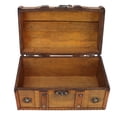 thumbnail image 1 of Wooden Storage Box, Retro Design Memory Box Long Lasting Decorative Attractive  For Storing Accessories For Room For Office, 1 of 8