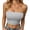 Grey, variant on Women's Shapewear Tube Tops Scolid Color Strapless Built-in Shelf Bra Bustier Top Casual for Outerwear or Innerwear
