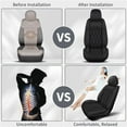 thumbnail image 5 of AOMSAZTO Front Car Seat Covers Fit for Ford Fusion 2010-2020 Faux Leather Seat Covers Waterproof Seat Cushion Protector Compatible Airbag( 2 PCS Front Seats, Black), 5 of 7