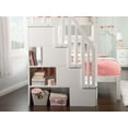 thumbnail image 3 of AFI Westbrook Staircase Bunk Twin over Full with Full Size Urban Trundle Bed, White, 3 of 6