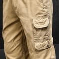 thumbnail image 7 of Xdegoge Men Cargo Pants Relaxed Fit Casual Utility Work Elastic Waist Trousers with Pockets Outdoor Skate Streetwear Lightweight Hiking Bottoms, 7 of 7