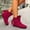 Red, variant on Womens Slouch Boots with Drawstring, Toe Comfort Dress Short Booties for Casual Daily Walking, Autumn Winter Suede Bow Lace-Up Flat Ankle Boots,Non-Slip Boots for All-Day Wear