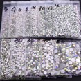 thumbnail image 1 of Super Glitter ss3-ss50 Crystal AB Flat Back Non HotFix Nail art Rhinestone 3D Glass Nail Art Decorations Garment Rhinestone, 1 of 5