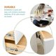 thumbnail image 3 of 3 Sets White Drawer Drawer Rollers Drawer Glides Keyboard Tray Slides Dresser Drawer Slides Drawer Slide Bracket, 3 of 3