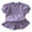 Purple, variant on LWNYDPLSD 2 Piece Cute Sweet Set for Kids Skirts Outfits Toddler Girl Cherry Print Puff Sleeves Tee Tops Ruffle Summer Skort Skirt Comfy Fashion Spring Sets Baby Girl Clothes 6M-6T