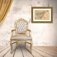 thumbnail image 3 of Vintage Maps 14x10 Gold Ornate Wood Framed with Double Matting Museum Art Print Titled - Cincinnati Southern Railway 1879, 3 of 4