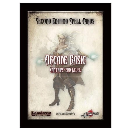 Legendary Games LEG411SSC01PF2 Pathfinder Second Edition Spell Cards - Arcane Basic