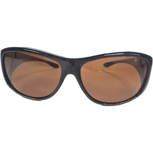 SolarShield Fits Over Sunglasses Dark Tortoise with Amber Lenses ...