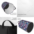 thumbnail image 2 of Balery cool Skull colorful Cesta de ropa redonda con asas, impermeable, independiente, para ropa, juguetes, dormitorio y familia-Medium, 2 of 6
