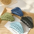 thumbnail image 6 of Large Hair Claw Clips for Woman,Non-slip Matte Leaf Shape Clips,Hair Clamps for Thin Thick Hair, 6 of 8