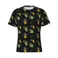 thumbnail image 4 of Vsdgher Bee Floral Print Men's Dry Fit Mesh Athletic Shirts Moisture Wicking Tennis T-Shirt Tops, 4 of 9
