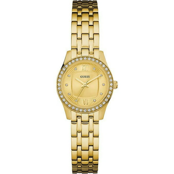 W0762L2,Ladies Dress,Stainless Steel,Gold-Tone,Crystal Accented Bezel,30m