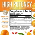 thumbnail image 2 of Vitamin C 1000mg Per Serving - Extra Strength Daily Immune Support with Rose Hips Chewable Supplement - Sugar Free Tasty Orange Flavor - Antioxidant & Collagen Support - USA Bottled - 120 Tablets, 2 of 9