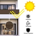 thumbnail image 4 of Eden's Decor Écran de Confidentialité pour Balcon Pare-Vent en Maille Résistant aux Intempéries Protection UV pour Jardin Terrasse Balcon Piscine Porche Clôture (Beige 5'x 15 Pieds), 4 of 5