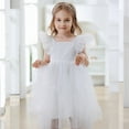 thumbnail image 2 of Gubotare Toddler Tutu Dress Toddler Tutu Dress Little Girls Fluffy Summer Dresses Casual Party Tulle Sundress for Kids 3T 4T (White,3-4 Years), 2 of 4