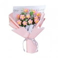 thumbnail image 2 of Ramo de flores de ganchillo, flores tejidas a mano, ramo de ganchillo decorativo, regalo Rosa, 2 of 9