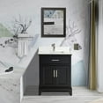 thumbnail image 3 of Vanity Art 24" Single Sink Bathroom Vanity Set with Engineered Marble Top and Free Mirror, 3 of 5