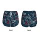 thumbnail image 3 of Balery Navy Blue Geometric Pantalones cortos deportivos para mujer con forro y dos bolsillos, elásticos, para entrenamiento, gimnasio, yoga-X-Large, 3 of 7