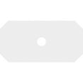 thumbnail image 4 of Ekena Millwork CMP18X9ED-02000 2 in. ID x 6.25 in. Rectangle Émeraude Architectural Grade Médaillon de Plafond Contemporain PVC, 4 of 4