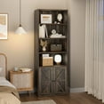 thumbnail image 2 of Whizmax 71.4in Tall Wooden Industrial 6-Shelf Bookcase,for Adults, Living Room, Bedroom, Home Office, 2 of 8