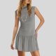 thumbnail image 2 of Sexy Vestidos Cortos de Verano para las Mujeres 2025 sin Mangas Cuello Simulado Tanque Bodycon Caída Cintura Corto Vestido de Sol, 2 of 9