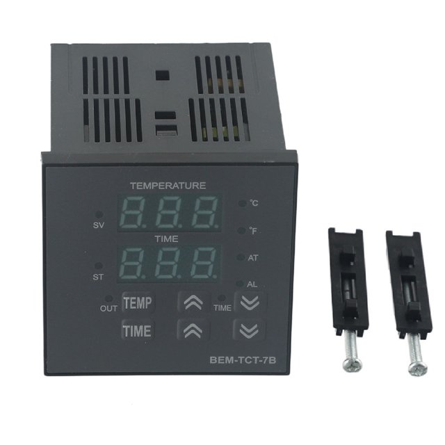 BTOER Heat Press Machine Digital Thermostat Temperature Time Controller Relay Output