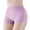 Purple, variant on 3 Pack Woman Underwear Solid Pure Boyshorts High Waist Plus Size Panties,Beige,L